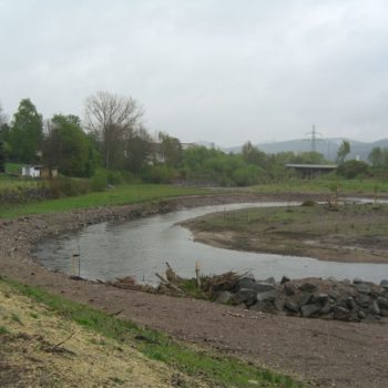 Verlegung Flussbett nach Fertigstellung